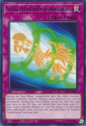 Synchro Transmission (VASM-EN029) - Valiant Smashers 1st Edition Valiant Smashers Yugioh Single  Squirtle Squad Card Shop.