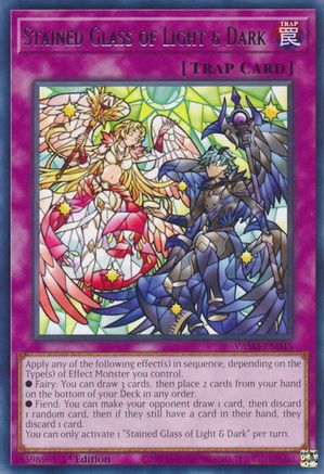 Stained Glass of Light & Dark (VASM-EN045) - Valiant Smashers 1st Edition Valiant Smashers Yugioh Single  Squirtle Squad Card Shop.