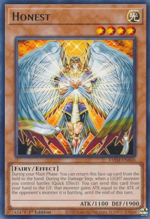 Honest (VASM-EN046) - Valiant Smashers 1st Edition Valiant Smashers Yugioh Single  Squirtle Squad Card Shop.