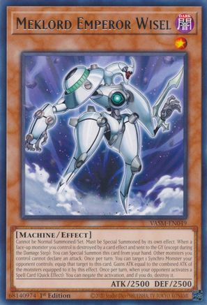 Meklord Emperor Wisel (VASM-EN049) - Valiant Smashers 1st Edition Valiant Smashers Yugioh Single  Squirtle Squad Card Shop.