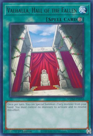 Valhalla, Hall of the Fallen (VASM-EN056) - Valiant Smashers 1st Edition Valiant Smashers Yugioh Single  Squirtle Squad Card Shop.