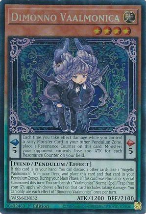 Dimonno Vaalmonica (CR) (VASM-EN032) - Valiant Smashers 1st Edition Valiant Smashers Yugioh Single  Squirtle Squad Card Shop.