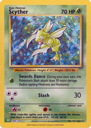 Scyther 006 (H) - Trading Card Game Classic - CC