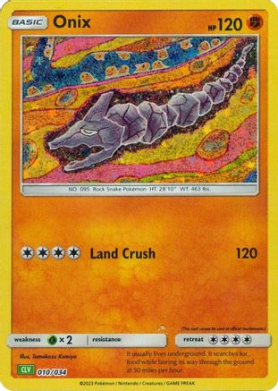 Onix 010 (H) - Trading Card Game Classic - CC