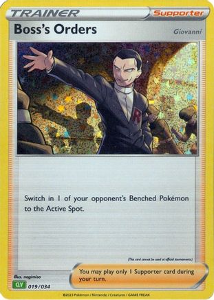 Boss's Orders (CLV) 019 (H) - Trading Card Game Classic - CC