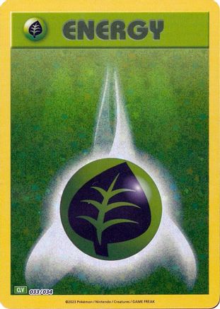 Basic Grass Energy 033 (H) - Trading Card Game Classic - CC