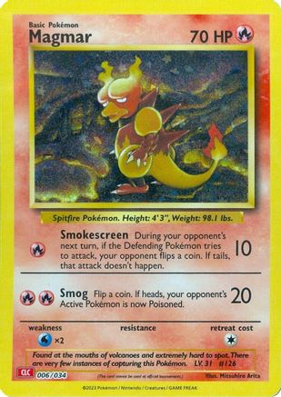 Magmar 006  - Holofoil Trading Card Game Classic - Classic Collection Trading Card Game Classic Pokemon Single  Squirtle Squad Card Shop.