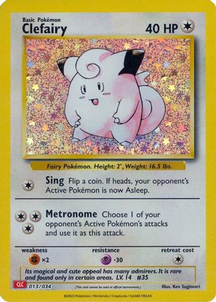 Clefairy 013 (H) - Trading Card Game Classic - CC