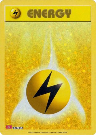 Basic Lightning Energy 034 (H) - Trading Card Game Classic - CC