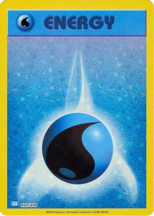 Basic Water Energy 033 (H) - Trading Card Game Classic - CC