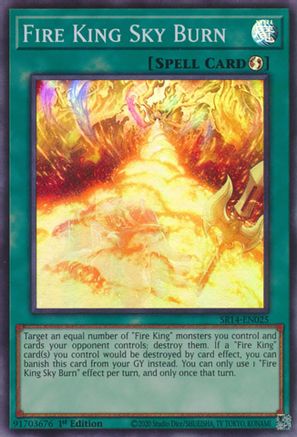 Fire King Sky Burn (SR14-EN025) - Structure Deck: Fire Kings Unlimited Structure Deck: Fire Kings Yugioh Single  Squirtle Squad Card Shop.