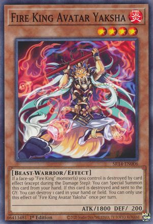Fire King Avatar Yaksha (SR14-EN006) - Structure Deck: Fire Kings 1st Edition Structure Deck: Fire Kings Yugioh Single  Squirtle Squad Card Shop.