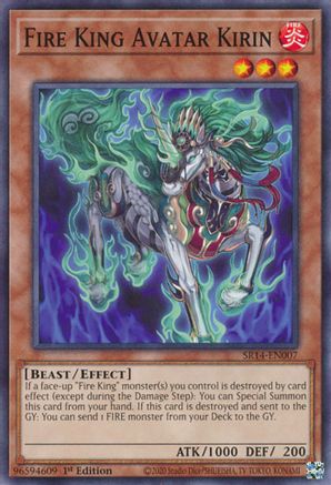 Fire King Avatar Kirin (SR14-EN007) - Structure Deck: Fire Kings 1st Edition Structure Deck: Fire Kings Yugioh Single  Squirtle Squad Card Shop.