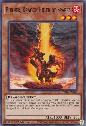Burner, Dragon Ruler of Sparks (SR14-EN009) - Structure Deck: Fire Kings 1st Edition Structure Deck: Fire Kings Yugioh Single  Squirtle Squad Card Shop.