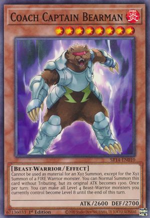 Coach Captain Bearman (SR14-EN010) - Structure Deck: Fire Kings 1st Edition Structure Deck: Fire Kings Yugioh Single  Squirtle Squad Card Shop.