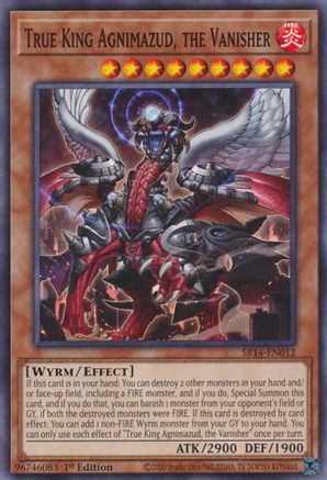 True King Agnimazud, the Vanisher (SR14-EN012) - Structure Deck: Fire Kings Unlimited Structure Deck: Fire Kings Yugioh Single  Squirtle Squad Card Shop.