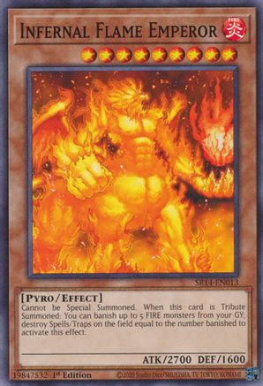Infernal Flame Emperor (SR14-EN013) - Structure Deck: Fire Kings 1st Edition Structure Deck: Fire Kings Yugioh Single  Squirtle Squad Card Shop.
