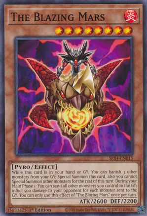 The Blazing Mars (SR14-EN015) - Structure Deck: Fire Kings Unlimited Structure Deck: Fire Kings Yugioh Single  Squirtle Squad Card Shop.