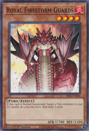 Royal Firestorm Guards (SR14-EN018) - Structure Deck: Fire Kings Unlimited Structure Deck: Fire Kings Yugioh Single  Squirtle Squad Card Shop.