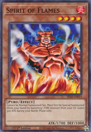 Spirit of Flames (SR14-EN019) - Structure Deck: Fire Kings 1st Edition Structure Deck: Fire Kings Yugioh Single  Squirtle Squad Card Shop.