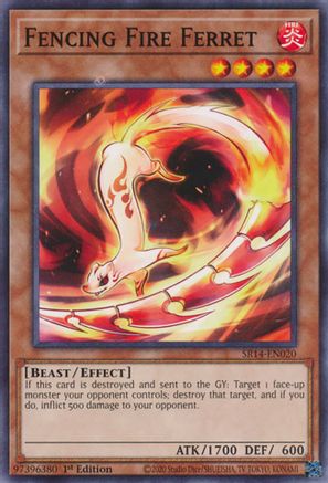 Fencing Fire Ferret (SR14-EN020) - Structure Deck: Fire Kings 1st Edition Structure Deck: Fire Kings Yugioh Single  Squirtle Squad Card Shop.