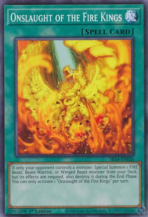 Onslaught of the Fire Kings (SR14-EN026) - Structure Deck: Fire Kings 1st Edition Structure Deck: Fire Kings Yugioh Single  Squirtle Squad Card Shop.