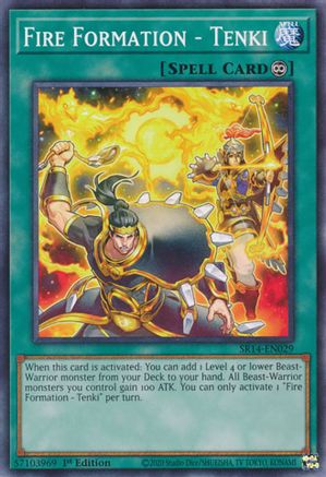 Fire Formation - Tenki (SR14-EN029) - Structure Deck: Fire Kings Unlimited Structure Deck: Fire Kings Yugioh Single  Squirtle Squad Card Shop.