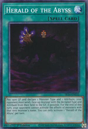 Herald of the Abyss (SR14-EN032) - Structure Deck: Fire Kings 1st Edition Structure Deck: Fire Kings Yugioh Single  Squirtle Squad Card Shop.
