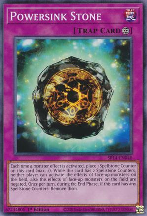 Powersink Stone (SR14-EN040) - Structure Deck: Fire Kings 1st Edition Structure Deck: Fire Kings Yugioh Single  Squirtle Squad Card Shop.