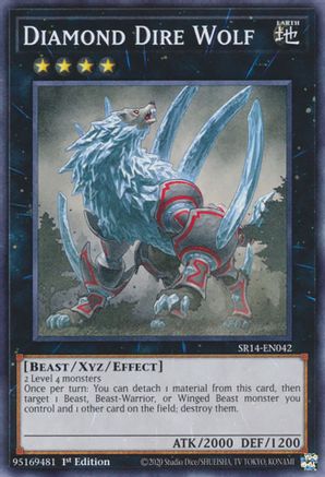 Diamond Dire Wolf (SR14-EN042) - Structure Deck: Fire Kings Unlimited Structure Deck: Fire Kings Yugioh Single  Squirtle Squad Card Shop.
