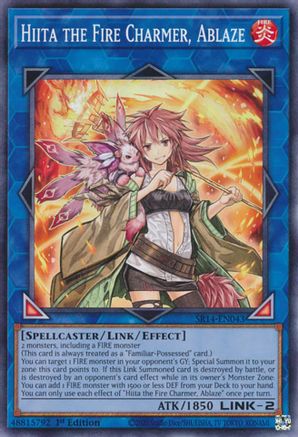 Hiita the Fire Charmer, Ablaze (SR14-EN043) - Structure Deck: Fire Kings 1st Edition Structure Deck: Fire Kings Yugioh Single  Squirtle Squad Card Shop.