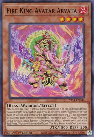 Fire King Avatar Arvata (SR14-EN047) - Structure Deck: Fire Kings 1st Edition Structure Deck: Fire Kings Yugioh Single  Squirtle Squad Card Shop.