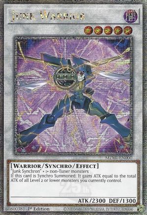 Junk Warrior (Quarter Century Secret Rare) (MZMI-EN000) - Maze of Millennia 1st Edition Maze of Millennia Yugioh Single  Squirtle Squad Card Shop.