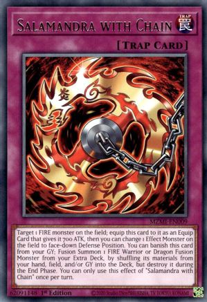 Salamandra with Chain (MZMI-EN009) - Maze of Millennia 1st Edition Maze of Millennia Yugioh Single  Squirtle Squad Card Shop.