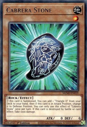 Cabrera Stone (MZMI-EN019) - Maze of Millennia 1st Edition Maze of Millennia Yugioh Single  Squirtle Squad Card Shop.