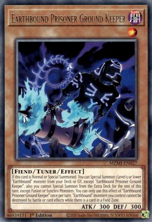 Earthbound Prisoner Ground Keeper (MZMI-EN027) - Maze of Millennia 1st Edition Maze of Millennia Yugioh Single  Squirtle Squad Card Shop.