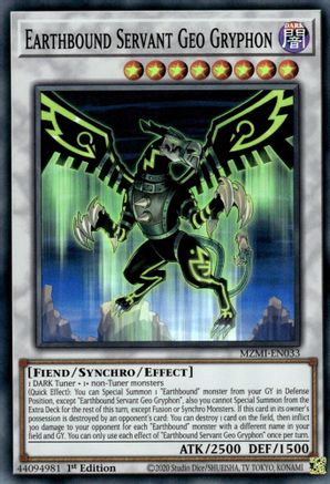 Earthbound Servant Geo Gryphon (MZMI-EN033) - Maze of Millennia 1st Edition Maze of Millennia Yugioh Single  Squirtle Squad Card Shop.