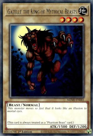 Gazelle the King of Mythical Beasts (MZMI-EN041) - Maze of Millennia 1st Edition Maze of Millennia Yugioh Single  Squirtle Squad Card Shop.