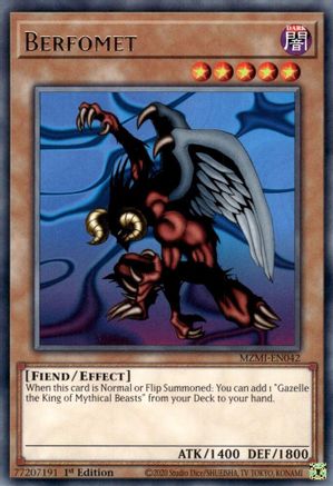 Berfomet (MZMI-EN042) - Maze of Millennia 1st Edition Maze of Millennia Yugioh Single  Squirtle Squad Card Shop.