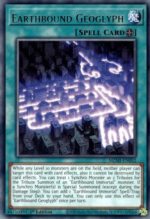 Earthbound Geoglyph (MZMI-EN052) - Maze of Millennia 1st Edition Maze of Millennia Yugioh Single  Squirtle Squad Card Shop.