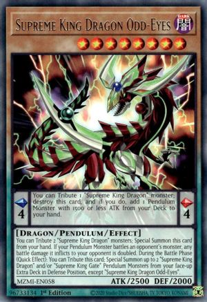 Supreme King Dragon Odd-Eyes (MZMI-EN058) - Maze of Millennia 1st Edition Maze of Millennia Yugioh Single  Squirtle Squad Card Shop.