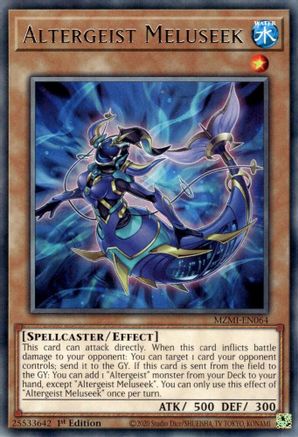 Altergeist Meluseek (MZMI-EN064) - Maze of Millennia 1st Edition Maze of Millennia Yugioh Single  Squirtle Squad Card Shop.