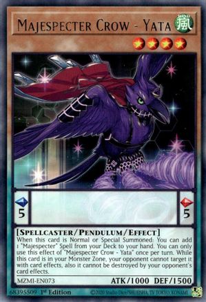 Majespecter Crow - Yata (MZMI-EN073) - Maze of Millennia 1st Edition Maze of Millennia Yugioh Single  Squirtle Squad Card Shop.