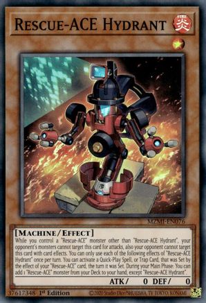 Rescue-ACE Hydrant (MZMI-EN076) - Maze of Millennia 1st Edition Maze of Millennia Yugioh Single  Squirtle Squad Card Shop.