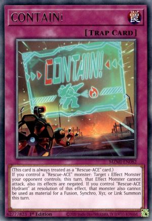 CONTAIN! (MZMI-EN082) - Maze of Millennia 1st Edition Maze of Millennia Yugioh Single  Squirtle Squad Card Shop.