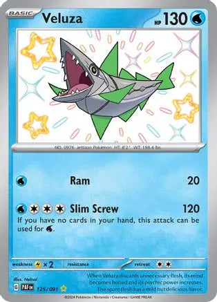 Veluza 125/091  - Holofoil SV Paldean Fates - Shiny Rare
