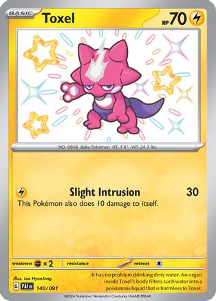 Toxel 140  - Holofoil SV Paldean Fates - Shiny Rare SV: Paldean Fates Pokemon Single  Squirtle Squad Card Shop.