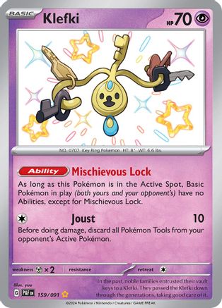 Klefki 159  - Holofoil SV Paldean Fates - Shiny Rare SV: Paldean Fates Pokemon Single  Squirtle Squad Card Shop.