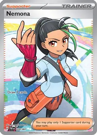 Nemona 229/091  - Holofoil SV Paldean Fates - Ultra Rare SV: Paldean Fates Pokemon Single  Squirtle Squad Card Shop.