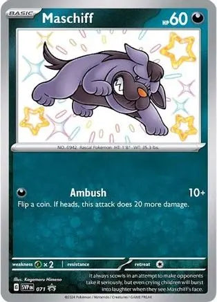Maschiff 071  - Holofoil SV Scarlet & Violet Promo Cards - Promo SV: Scarlet & Violet Promo Cards Pokemon Single  Squirtle Squad Card Shop.